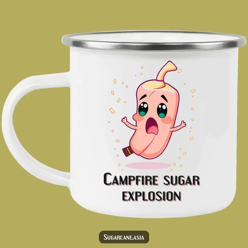Funny Sugarcane Camping Mug, Sugar Confetti Campfire Fun, Adventure Funny Gift