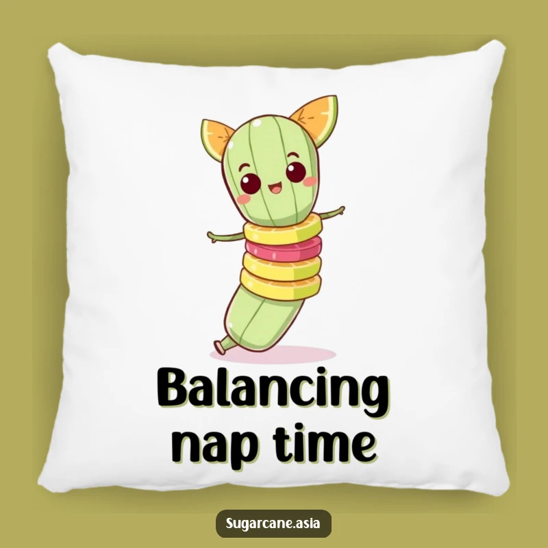 Funny Sugarcane Pillow, Cozy Fruit Stack Peril, Adorable Funny Gift