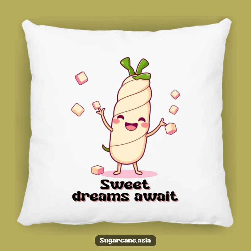 Cute Funny Kawaii Sugarcane Pillow: Soft Sweetness, Adorable Cheerful Funny Gift