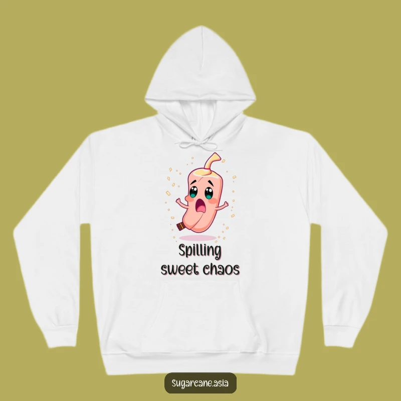 Funny Sugarcane Hoodie, Cozy Spin with Sugar Confetti, Ultimate Funny Gift
