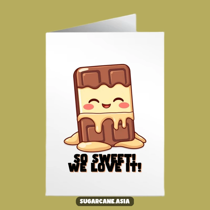 Free Printable Kawaii Chocolate Congrats Card: Sweet Victory Downloadable Gift