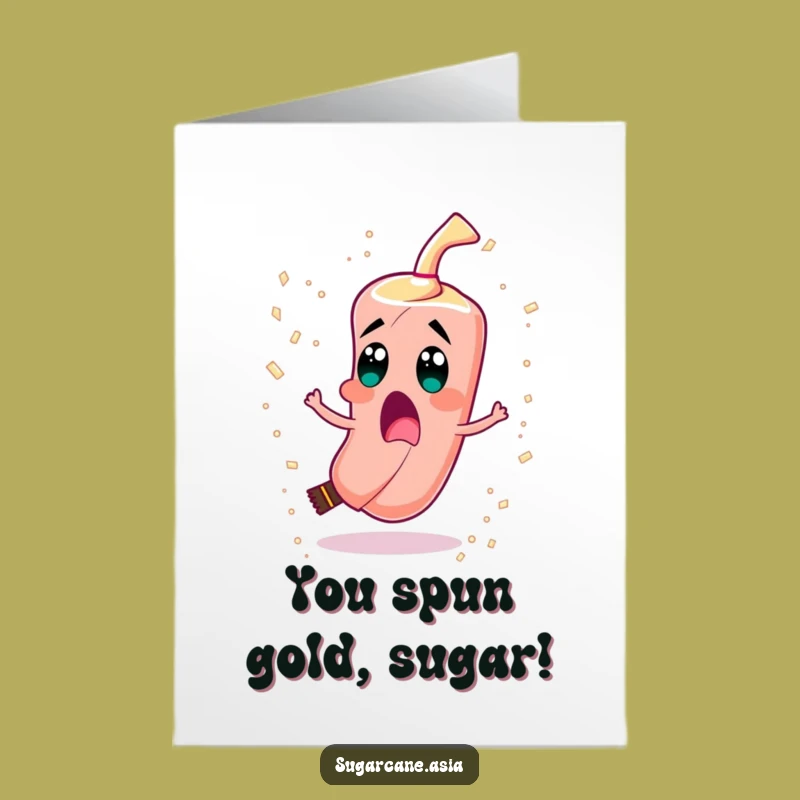 Free Printable Congrats Card: Sugarcane's Crystal Burst Funny Downloadable Gift