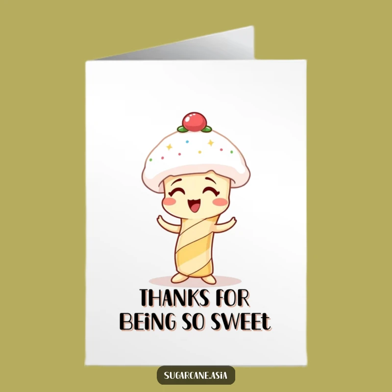 Free Printable Thank You Card: Sugarcane's Hat Comedy, Funny Downloadable Appreciation Gift