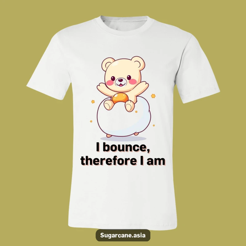 Funny Kawaii Gummy Bear Marshmallow Bounce T-Shirt: Adorable & Hilarious Gift Idea
